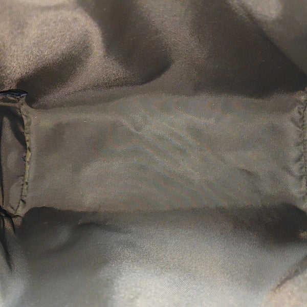 Monogram Coated Canvas Clutch Brown