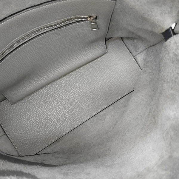 Calfskin Shoulder Bag Gray