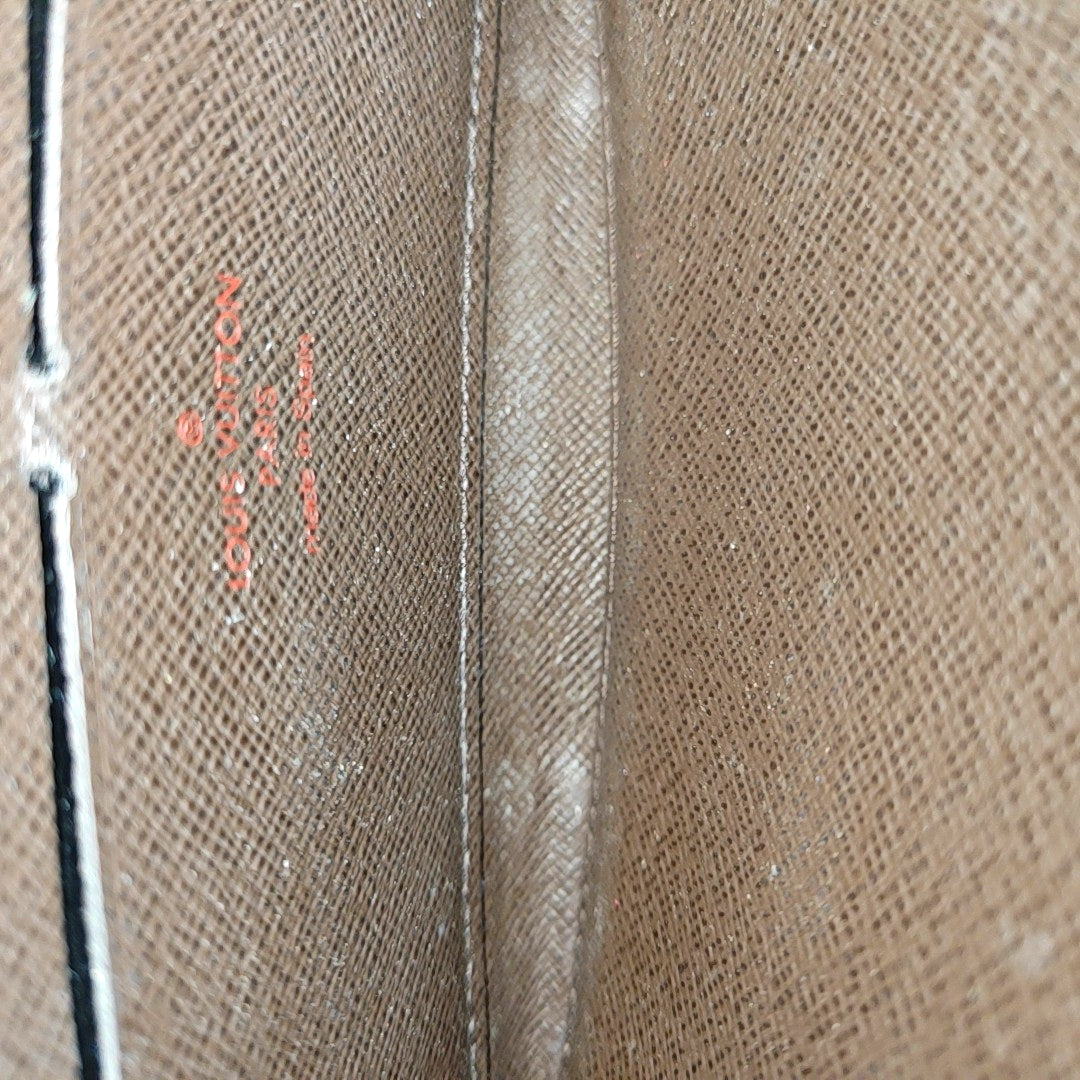 BRAZZA Damier Ebene Coated Canvas Brown