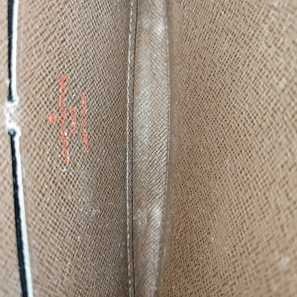 BRAZZA Damier Ebene Coated Canvas Brown