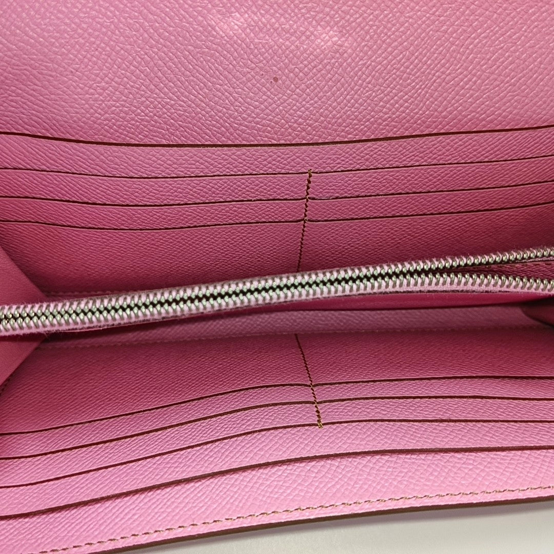 Authenticated pre-owned  Kelly Epsom Pink Wallet - Wallet at Looply