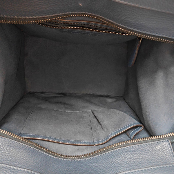 Authenticated pre-owned  LUGGAGE Mini Calfskin Blue - Tote Bag at Looply