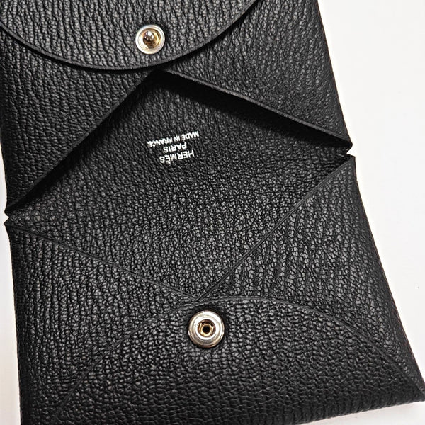 Calvi Chèvre Mysore Black Card Holder