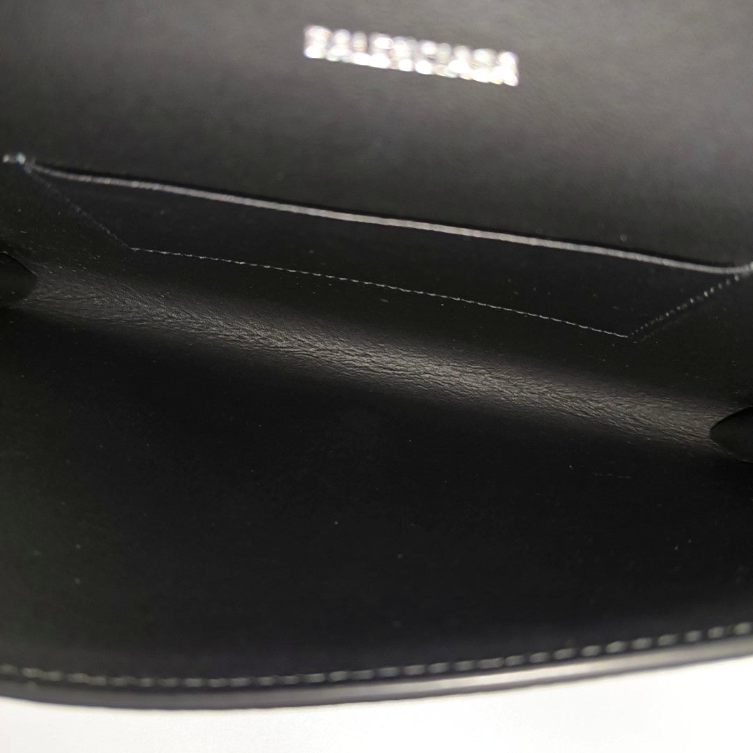 Calfskin Crossbody Bag Black