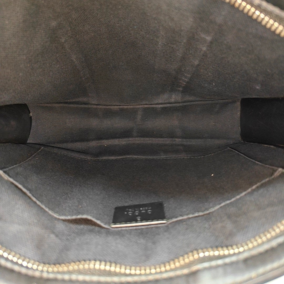 GG Supreme Monogram Coated Canvas Gray