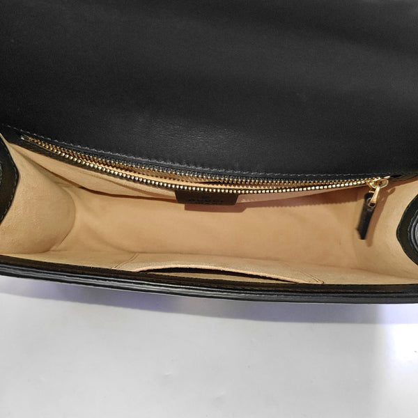 Sylvie Small Monogram Velvet Black