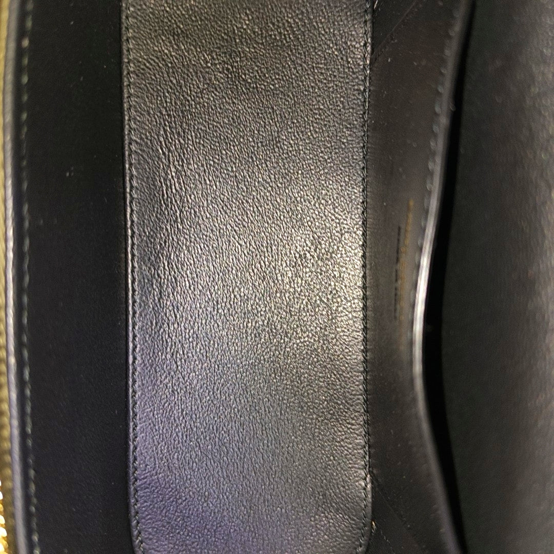 80'S VANITY Quilted Lambskin Green