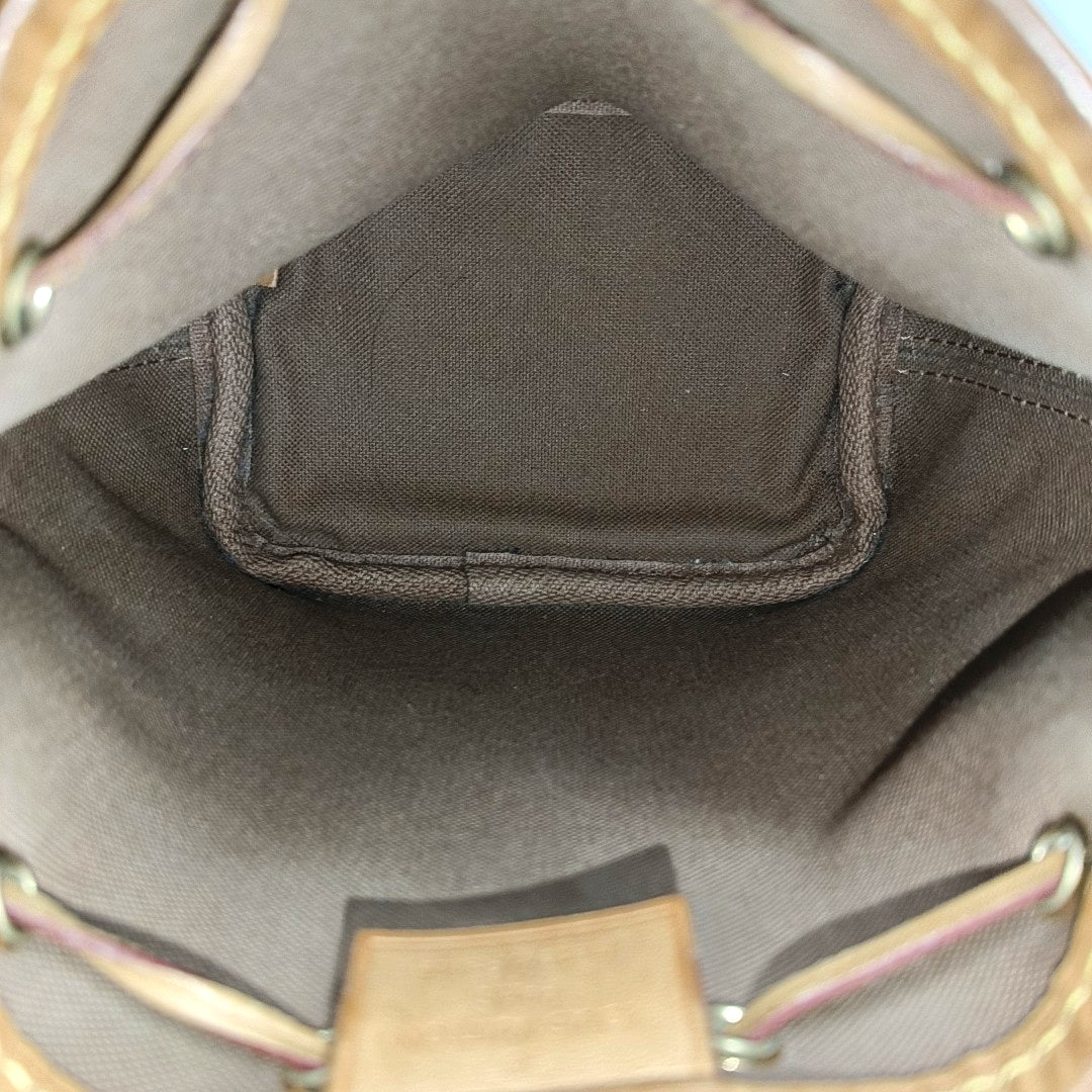NÉONOÉ Nano Monogram Coated Canvas Brown