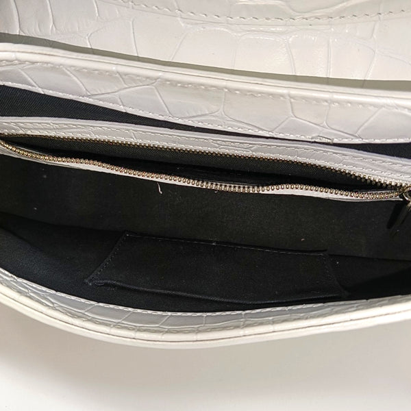 Calfskin Shoulder Bag White
