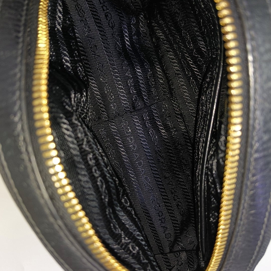 Fabric Shoulder Bag Black