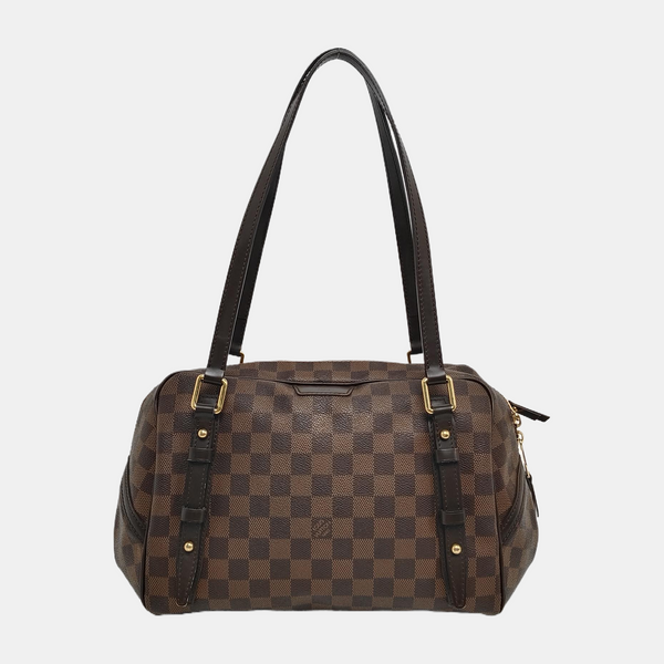 RIVINGTON Damier Ebene Coated Canvas Brown