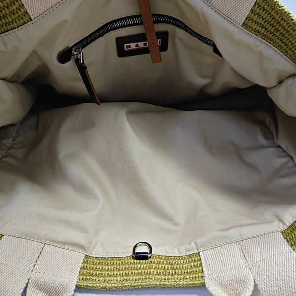 Special Material Tote Bag Green