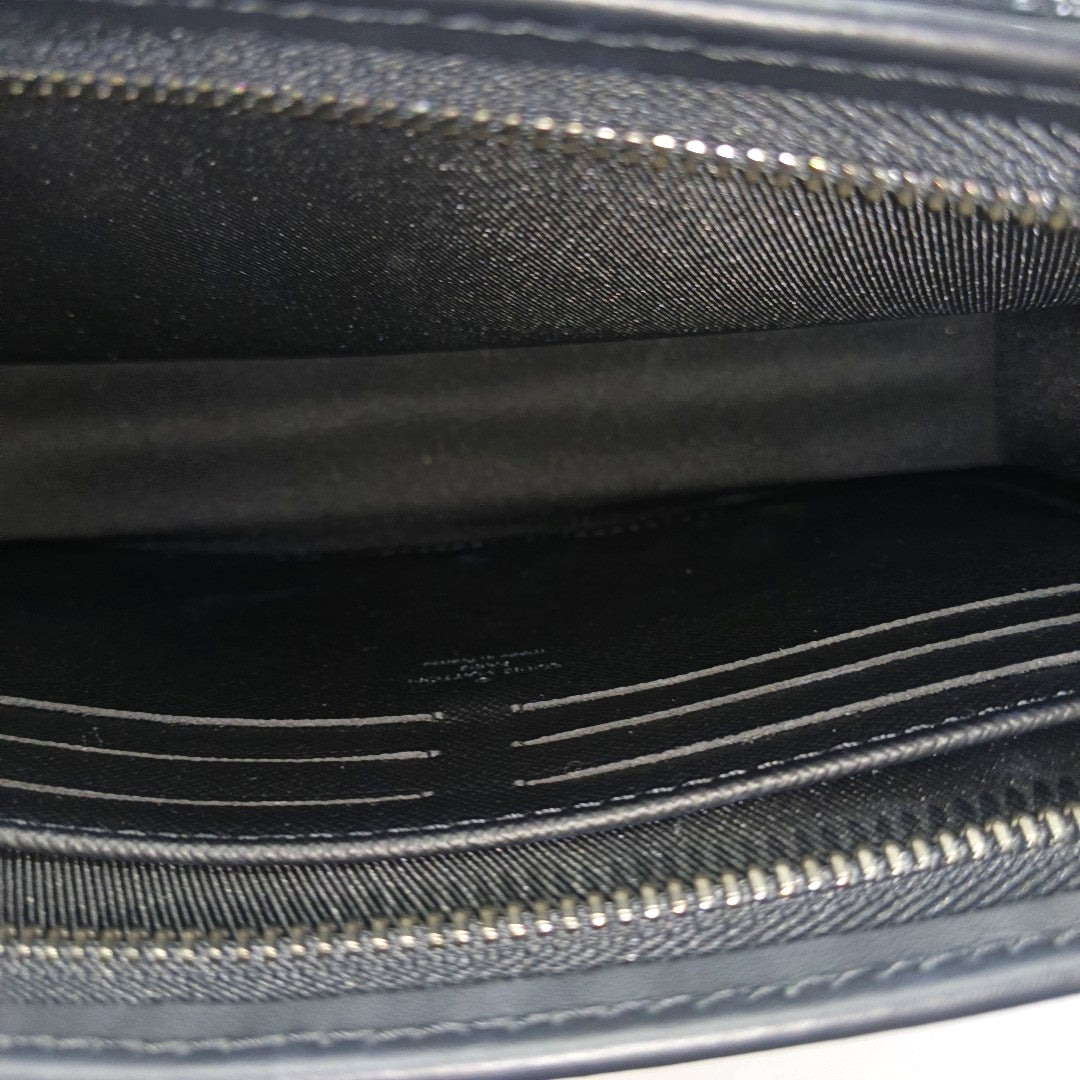 Pochette Voyag MM Monogram Coated Canvas Black