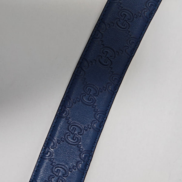 Leather Belt Blue
