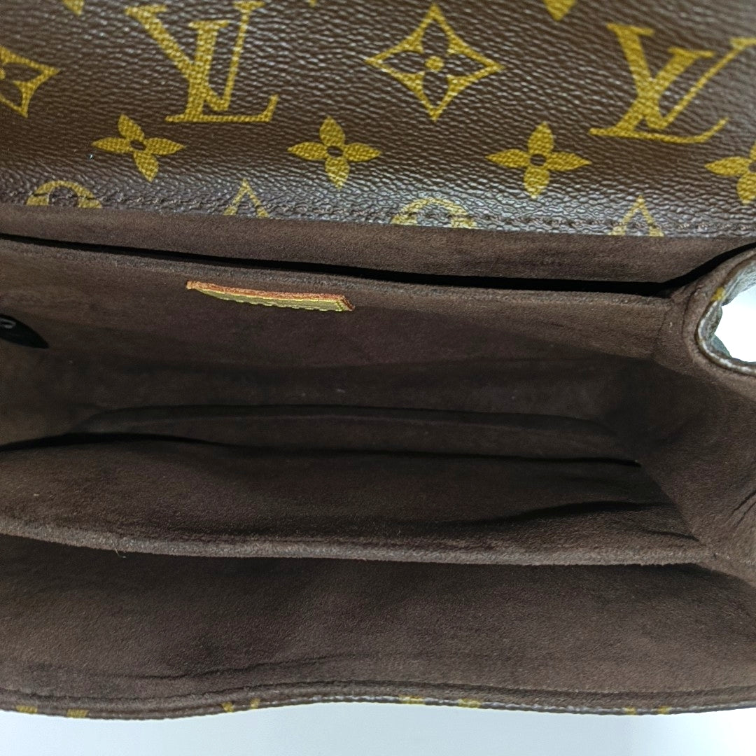 MÉTIS MM Monogram Coated Canvas Brown