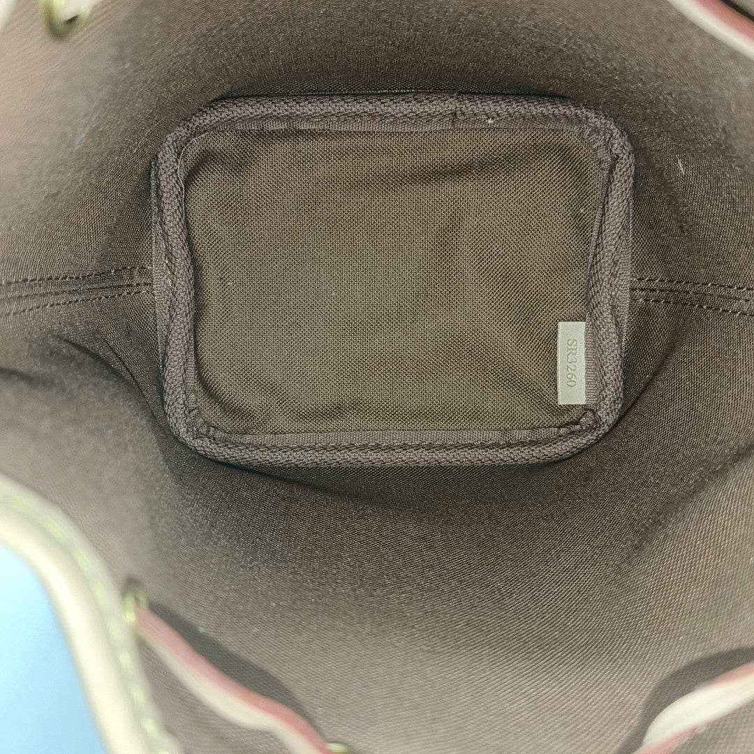 NÉONOÉ Nano Monogram Coated Canvas Brown