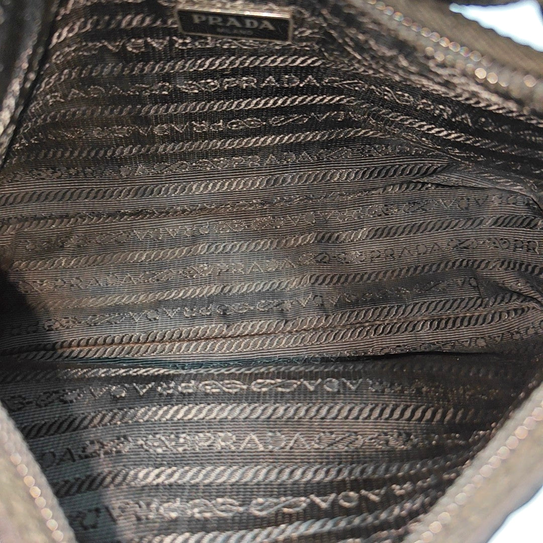 Minibolso de nailon Re-Edition2000 negro