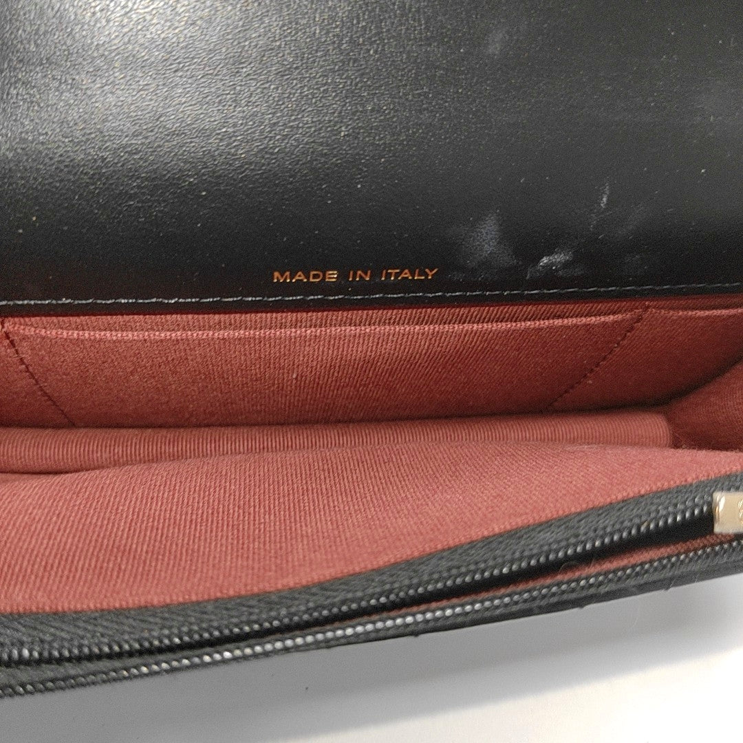 Quilted Calfskin Shoulder Bag Black