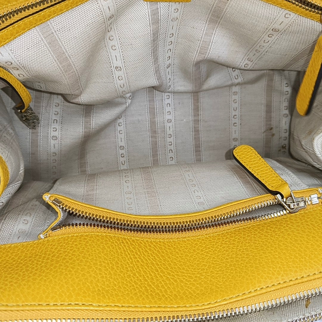 Calfskin Tote Bag Yellow