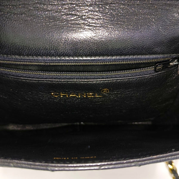 Quilted Calfskin Shoulder Bag Black