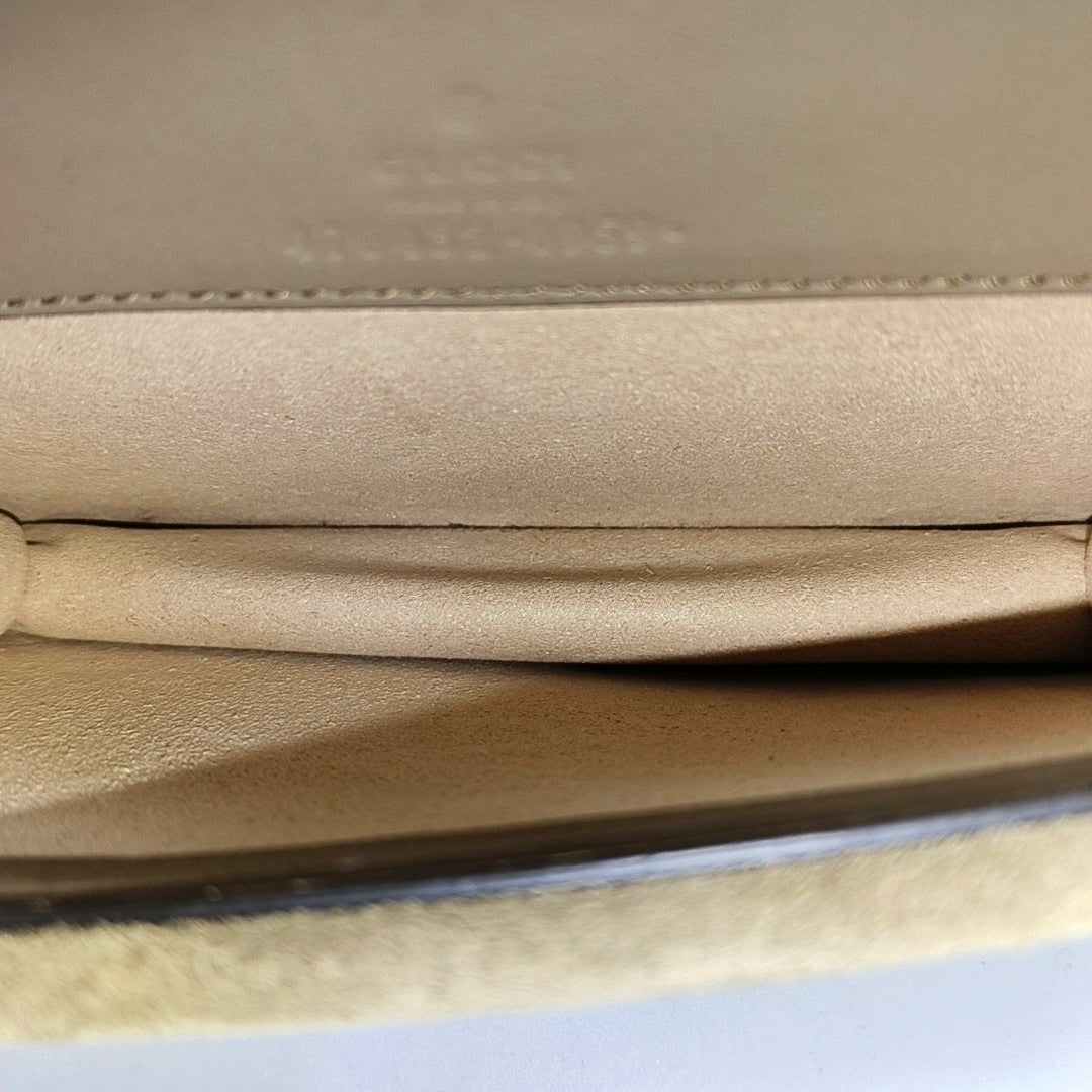 Dionysus Super Mini Monogram Coated Canvas Beige
