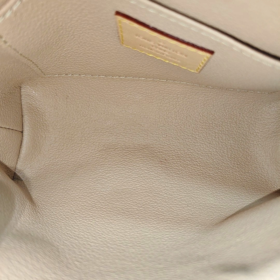 COSMETIC PM Monogram Coated Canvas Brown