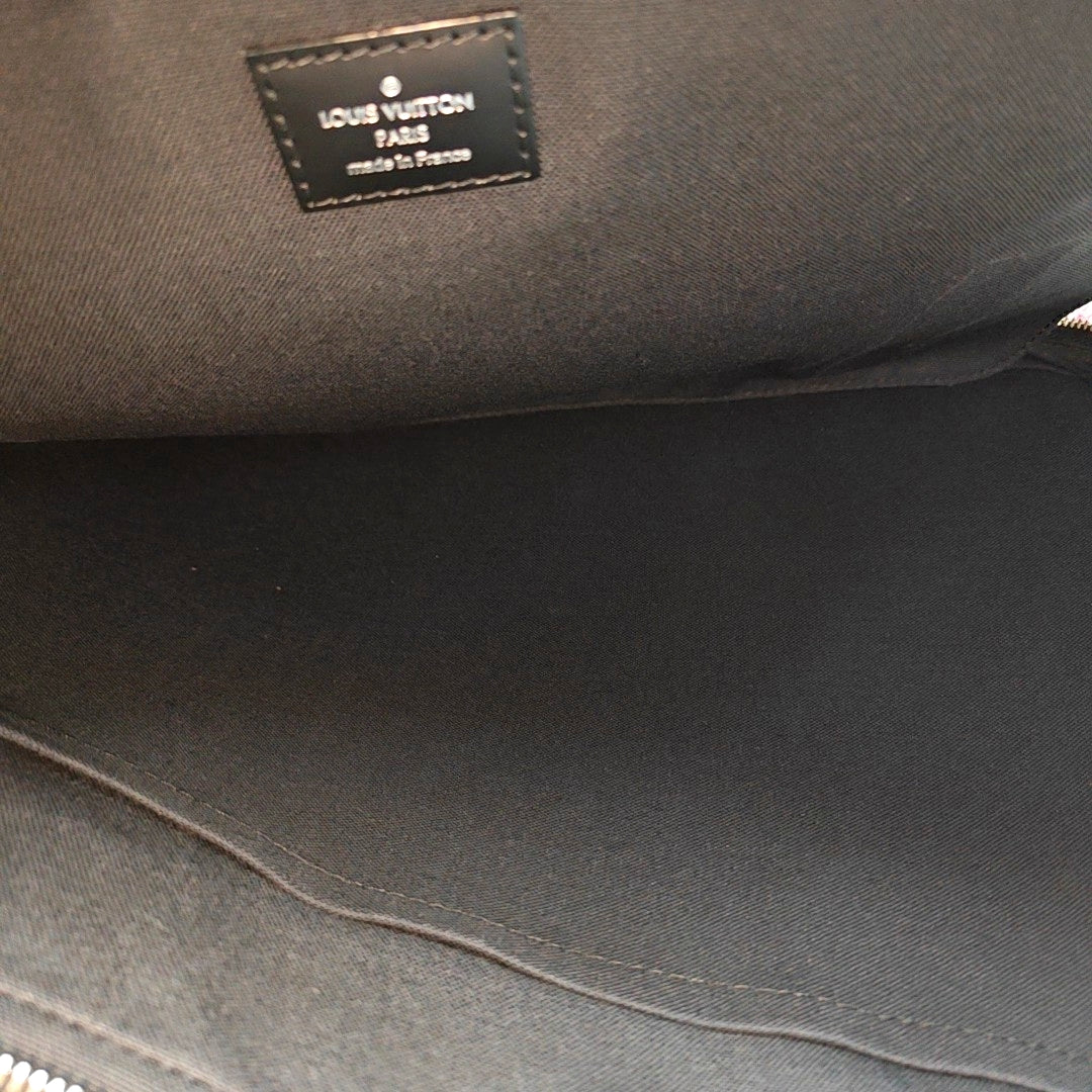 PORTE-DOCUMENTS GM Damier Graphite Coated Canvas Gray