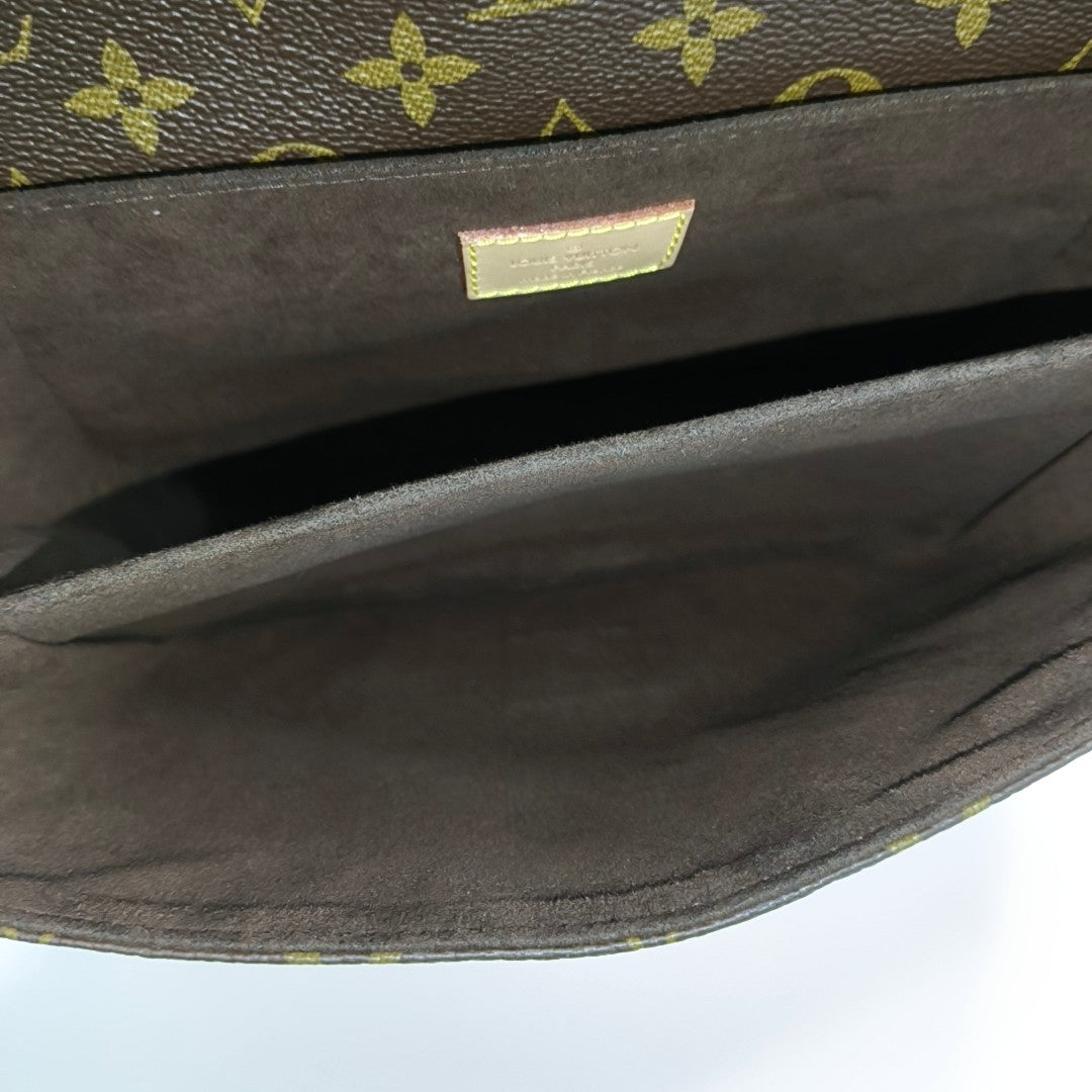 MÉTIS MM Monogram Coated Canvas Brown