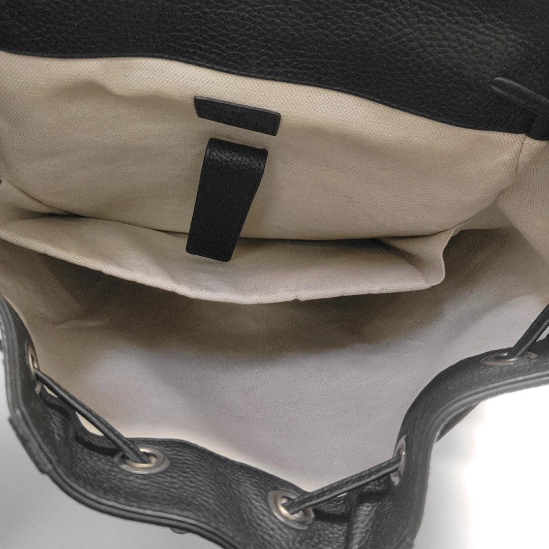 Monogram Calfskin Backpack Large Black