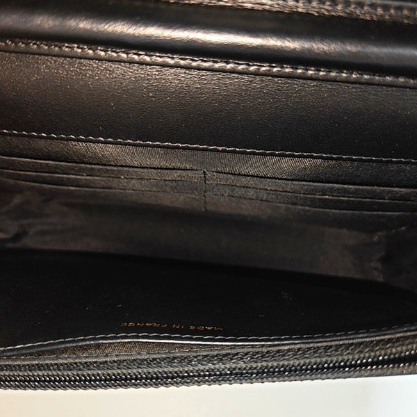 BOY CHANEL Mini Quilted Grained Calfskin Black