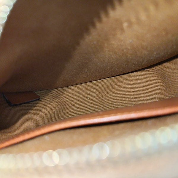 Authenticated pre-owned  TRIOMPHE ROUND Coated Canvas Brown - Shoulder Bag at Looply