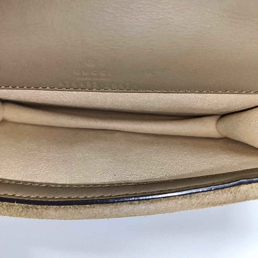 Dionysus Super Mini Monogram Coated Canvas Beige