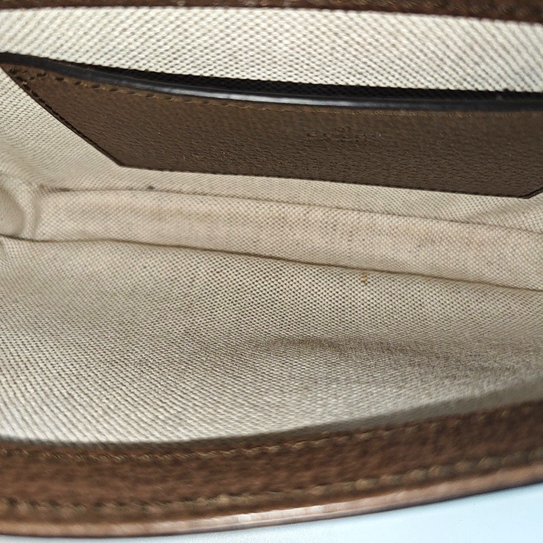 Ophidia Small Monogram Coated Canvas Beige