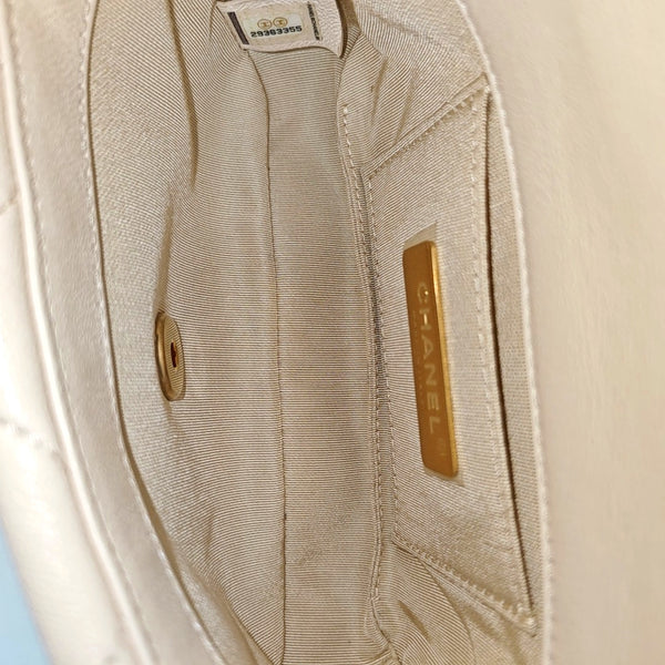 Quilted Lambskin White