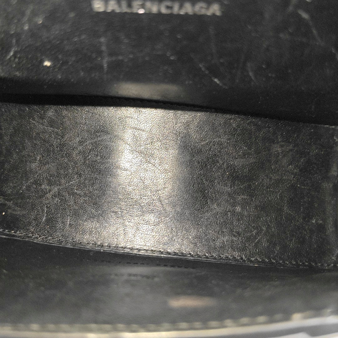 Hourglass Small Calfskin Black