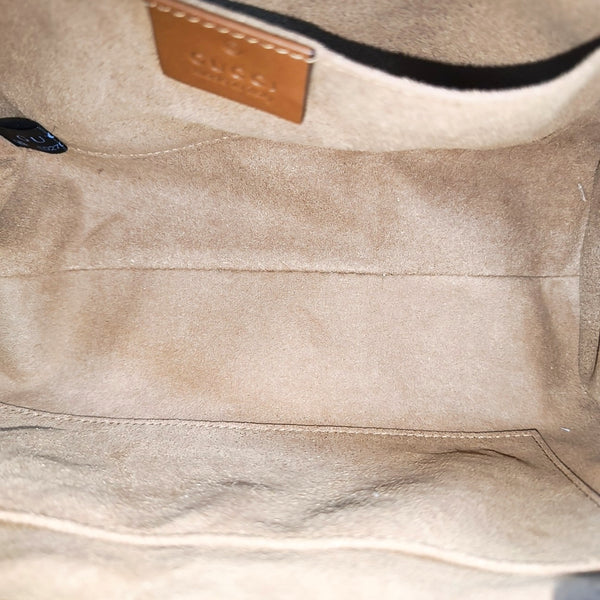 Padlock Small Monogram Coated Canvas Beige