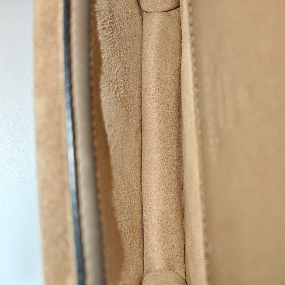 Dionysus Super Mini Monogram Coated Canvas Beige