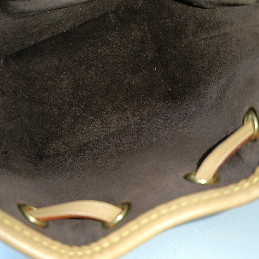 NOÉ Nano Monogram Coated Canvas Brown