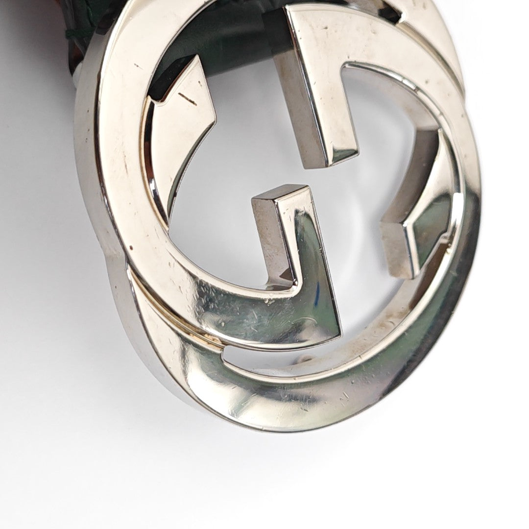 Leather Belt Green