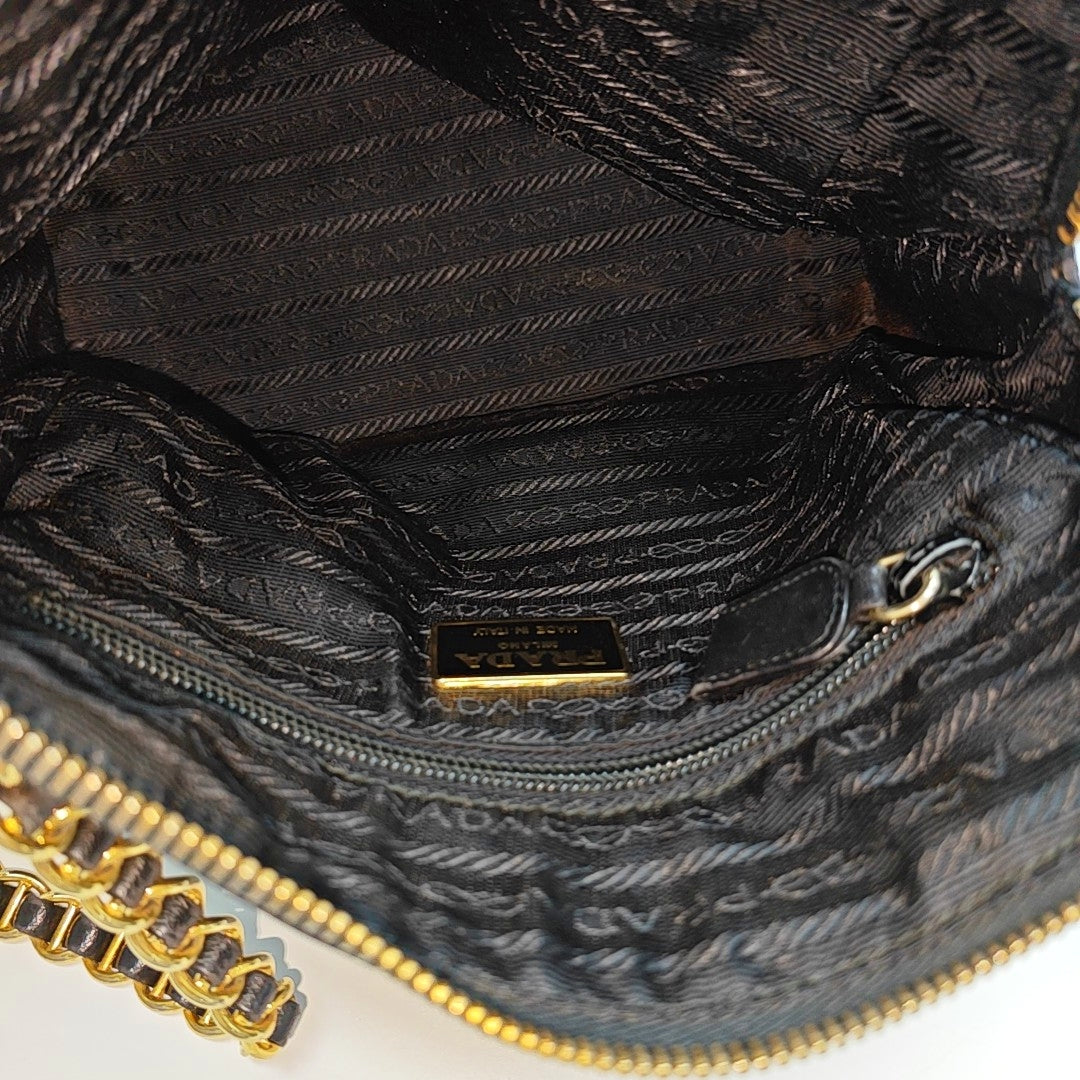 Calfskin Shoulder Bag Black