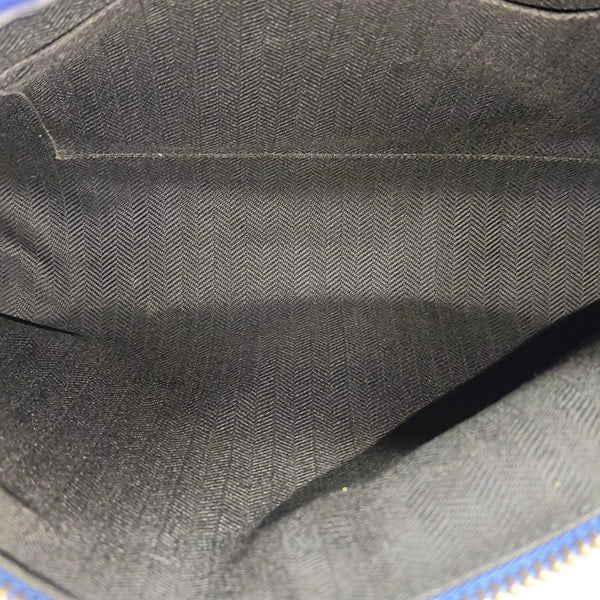T Pouch Calfskin Blue