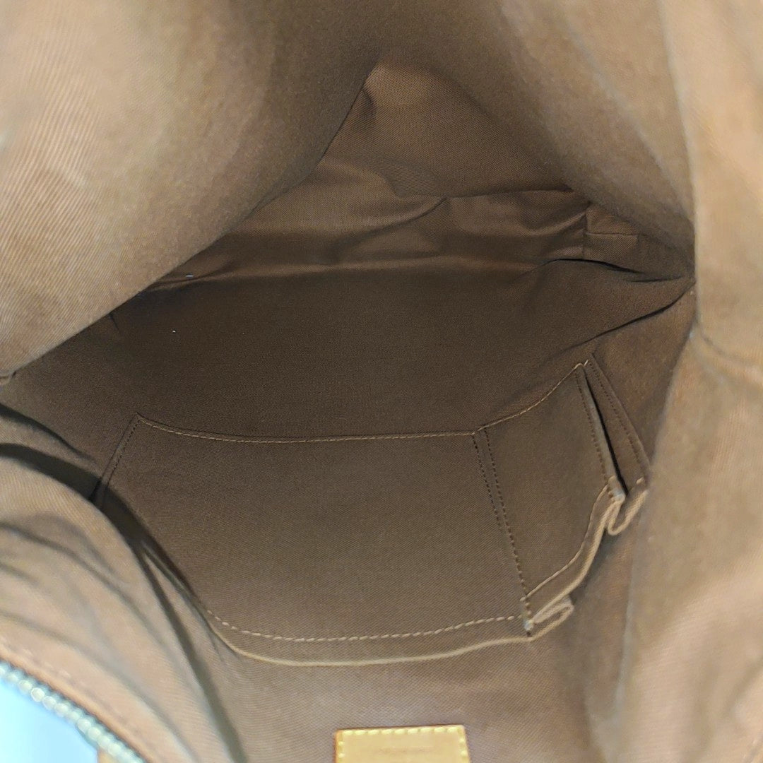 ODEON GM Monogram Coated Canvas Brown