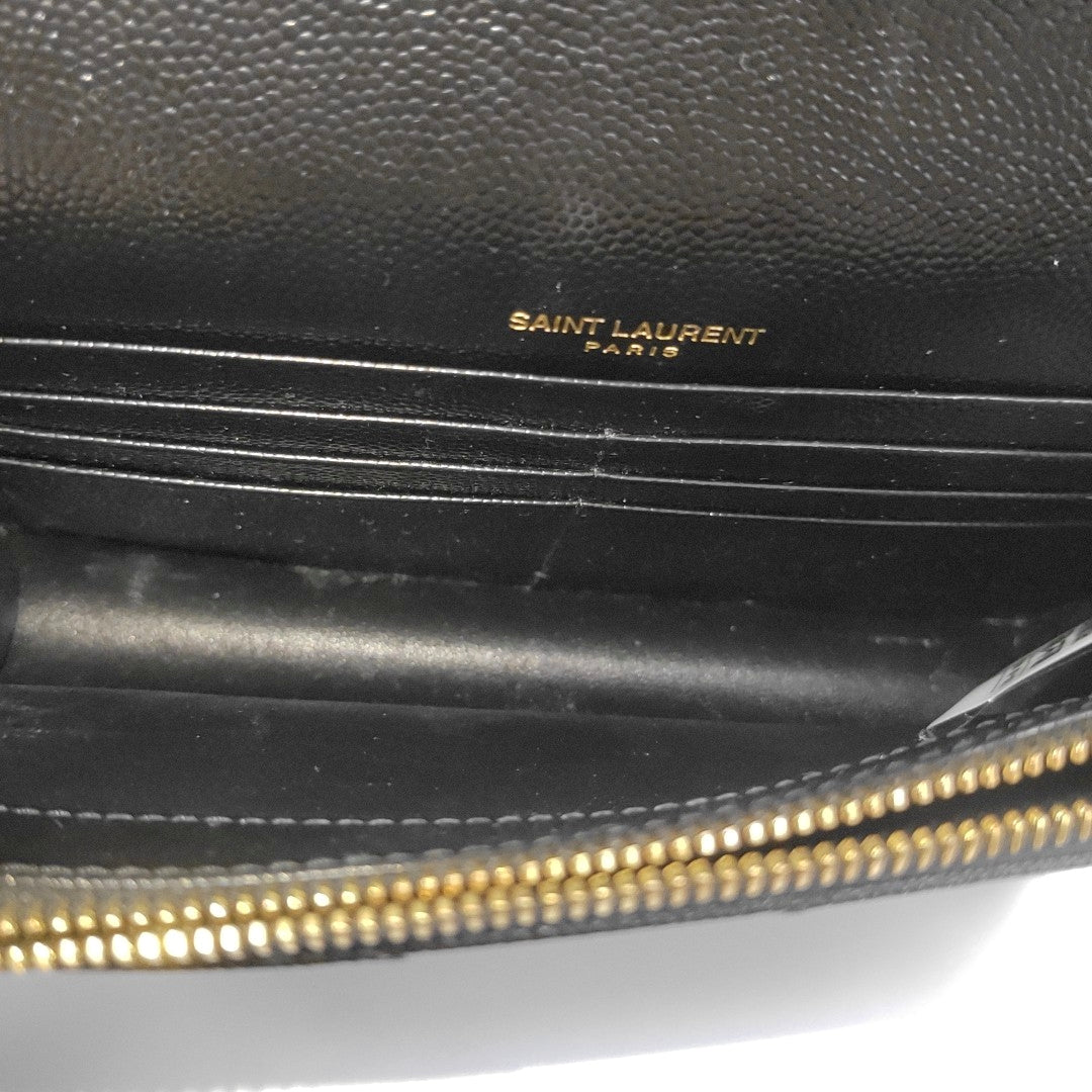 MONOGRAM WOC Chevron Calfskin Black