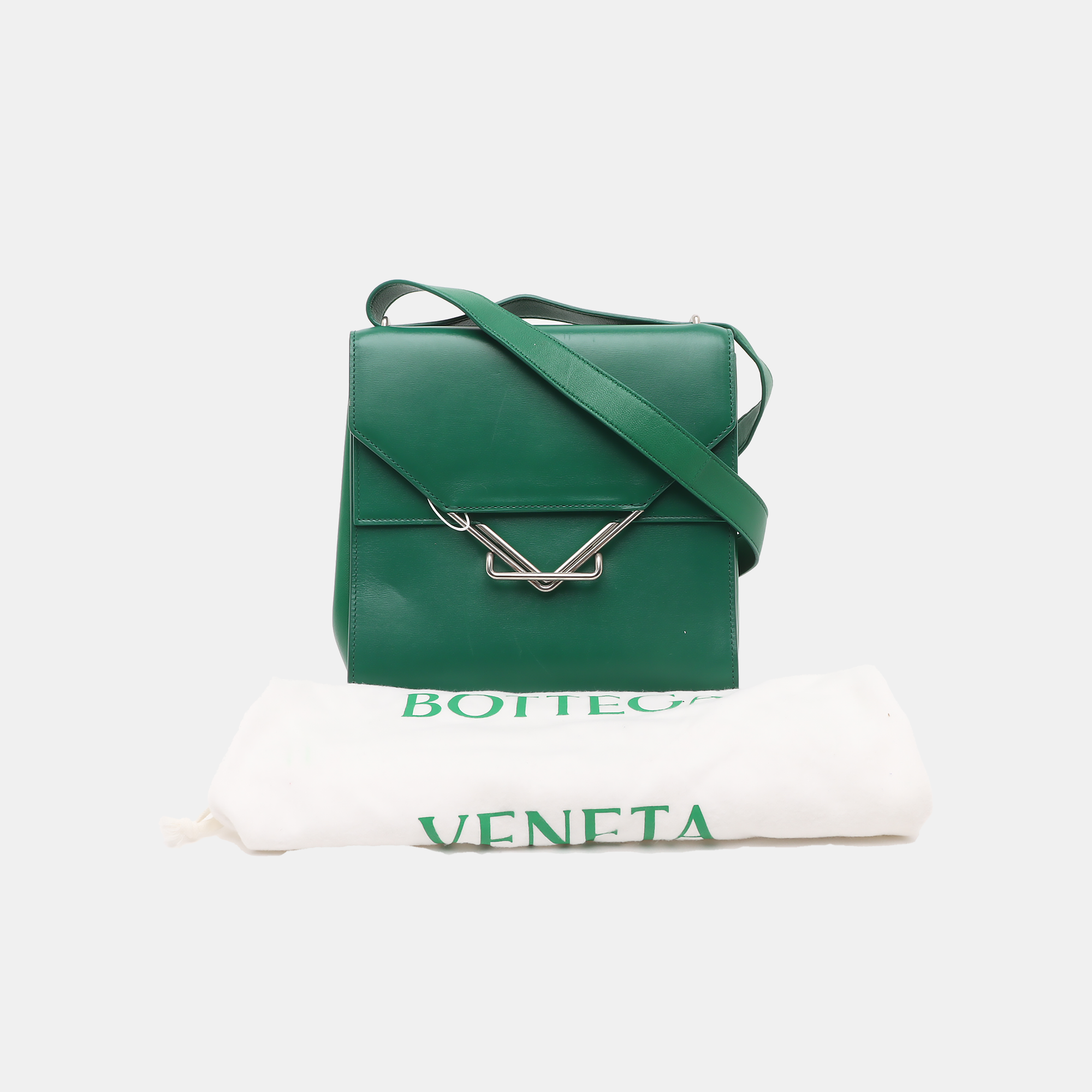 The Clip Calfskin Green