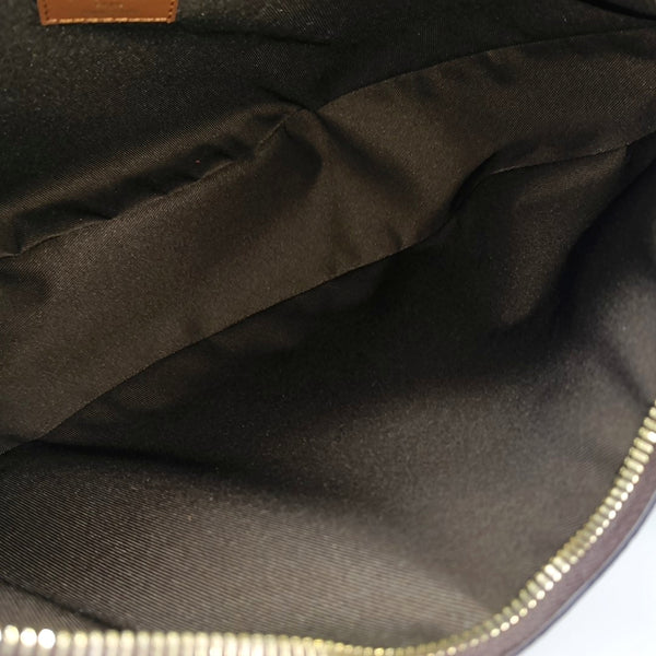 LOOP HOBO Monogram Coated Canvas Brown