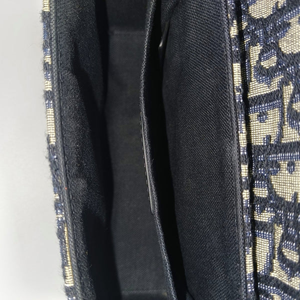 30 Montaigne Mini Oblique Canvas Blue