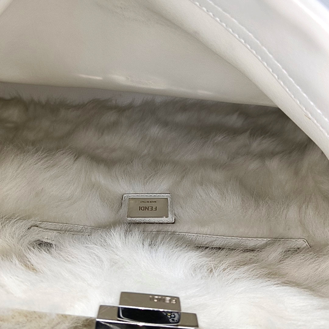 Peekaboo Large Calfskin White