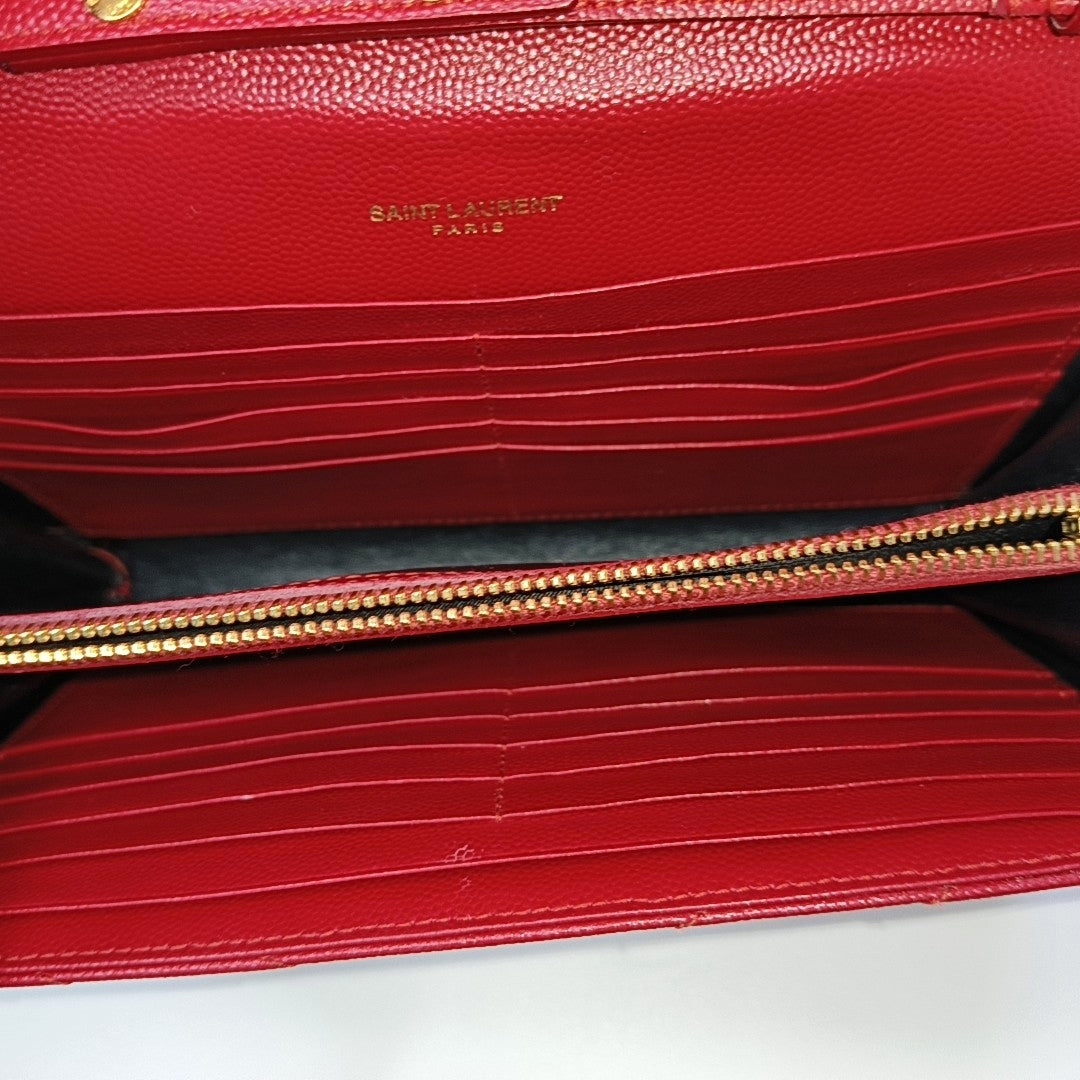 MONOGRAM Medium Quilted Calfskin Red