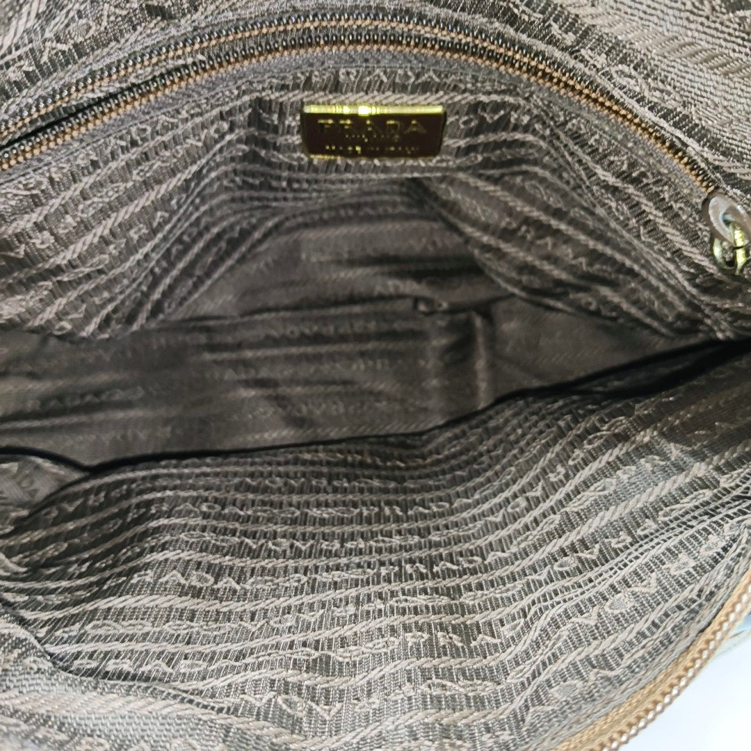 Nylon Tote Bag Brown