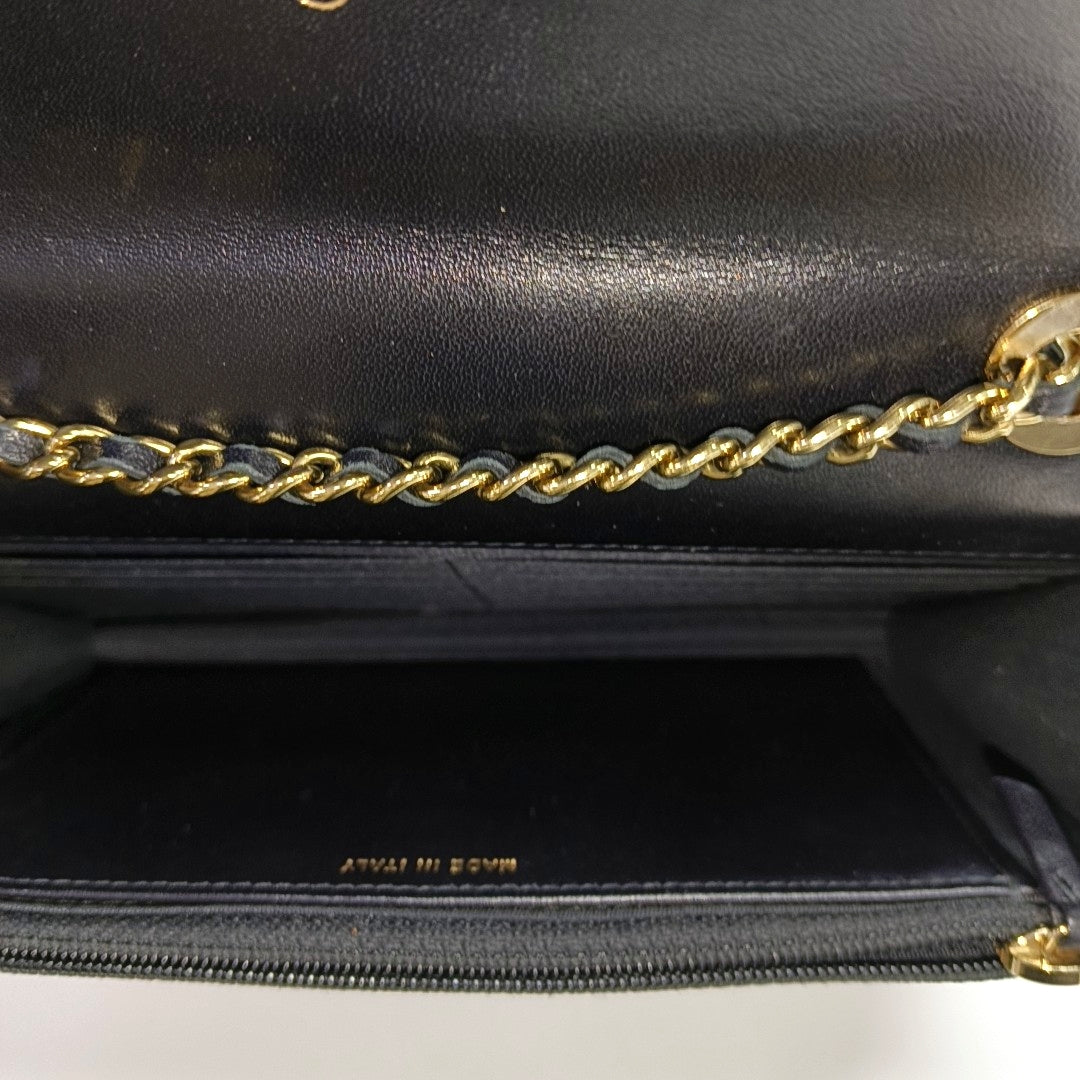 Authenticated pre-owned  TRENDY CC WOC Quilted Lambskin Black - Crossbody Bag at Looply